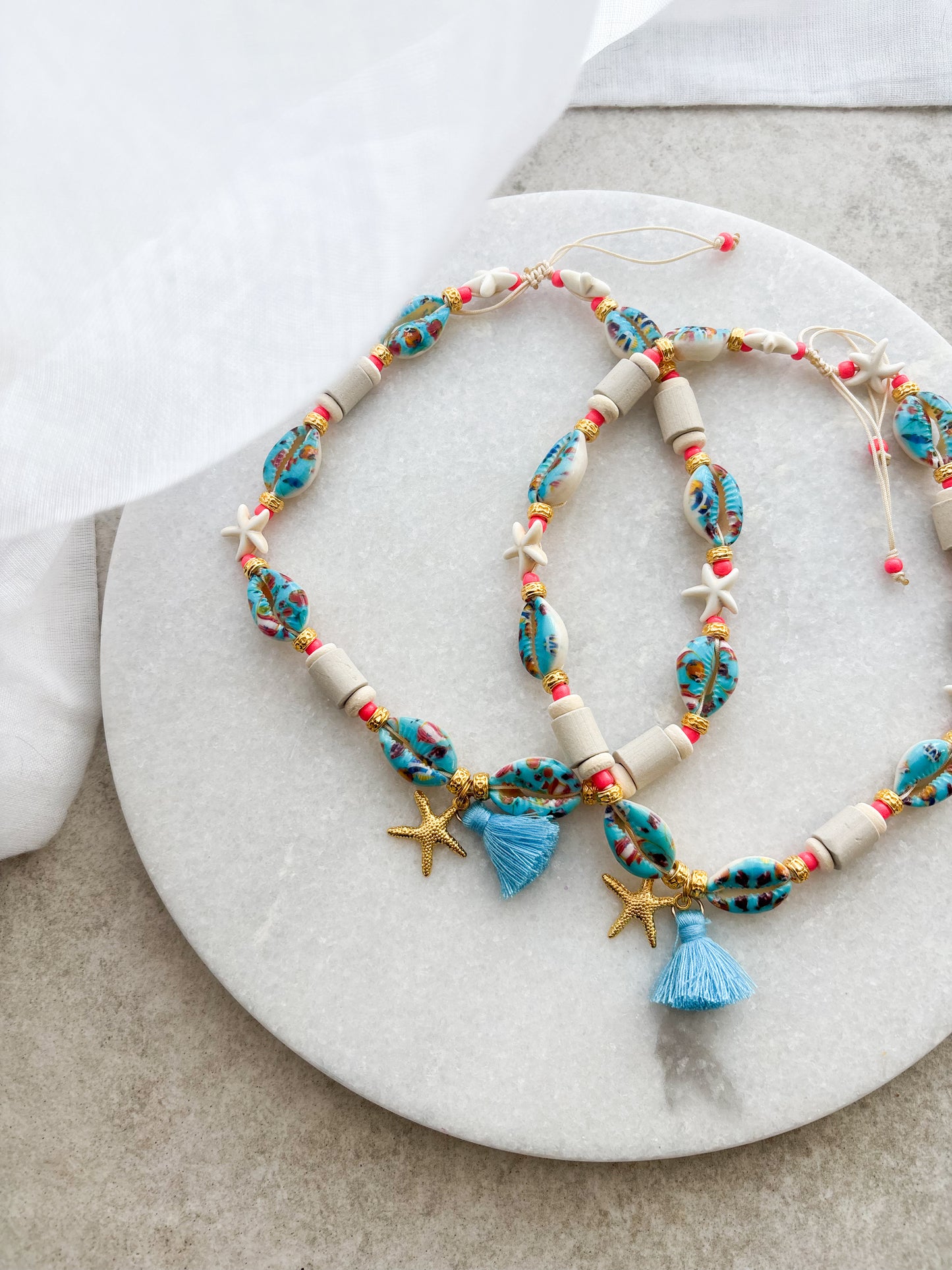 EM Keramik Kette Aloha Ocean Shells