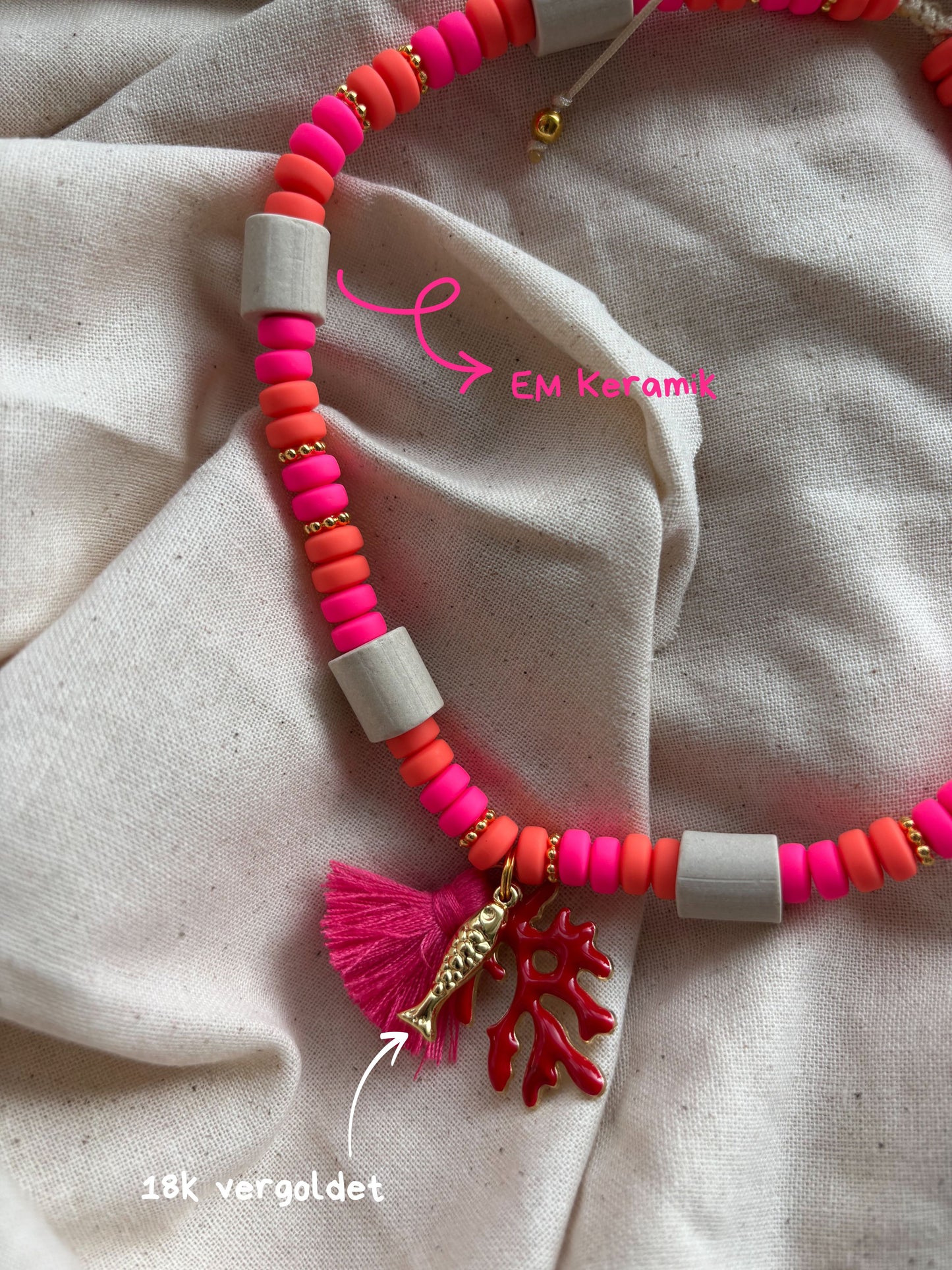 EM Keramik Kette Aloha Coral Reef