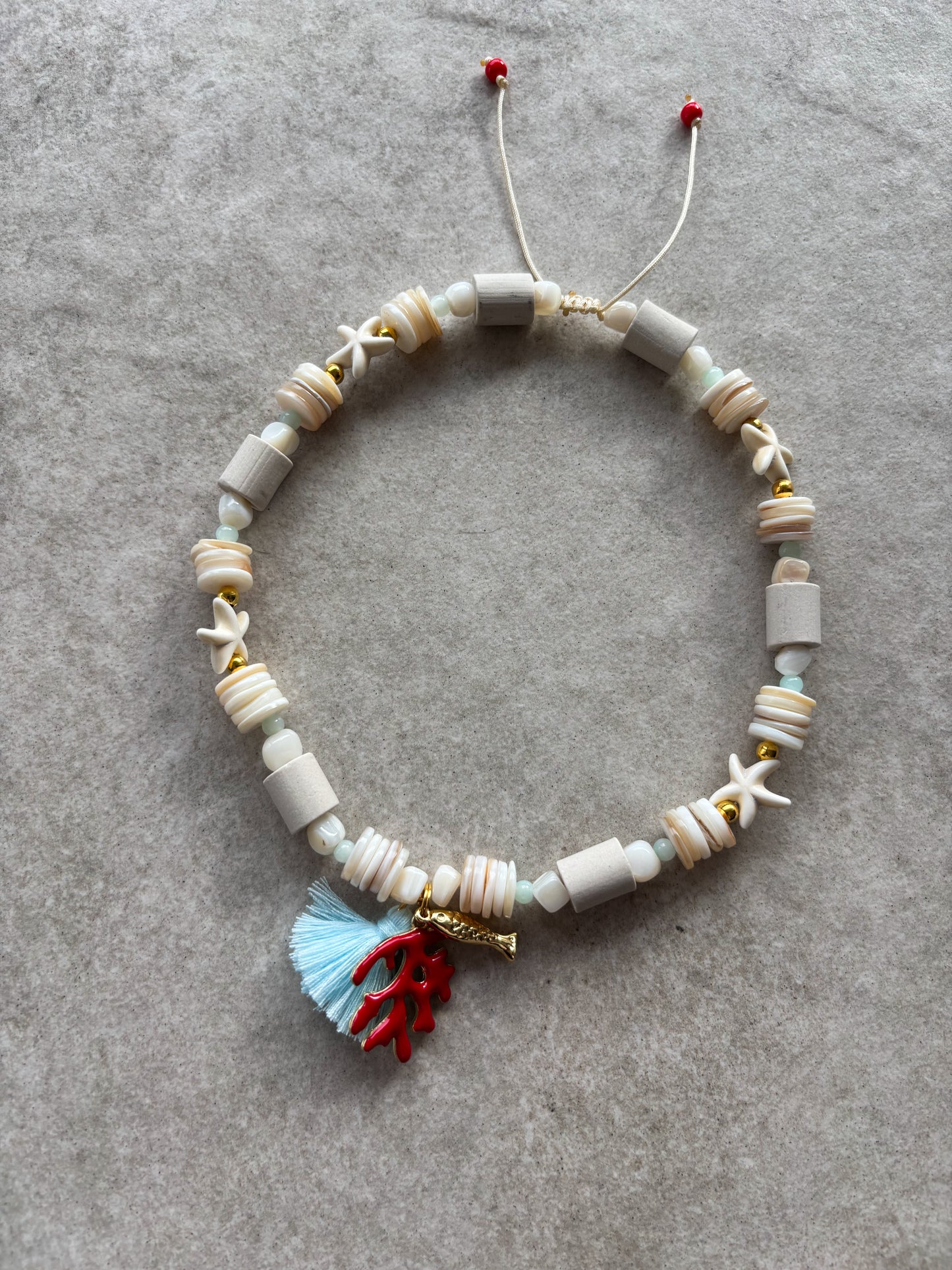 EM Keramik Kette Aloha Coral Maui