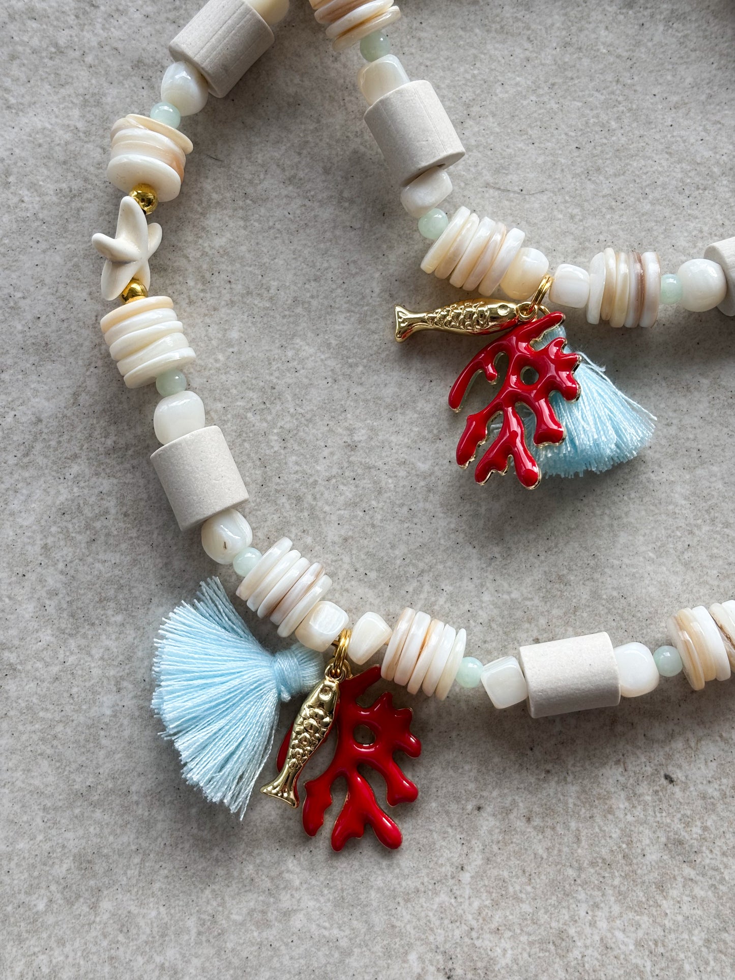 EM Keramik Kette Aloha Coral Maui