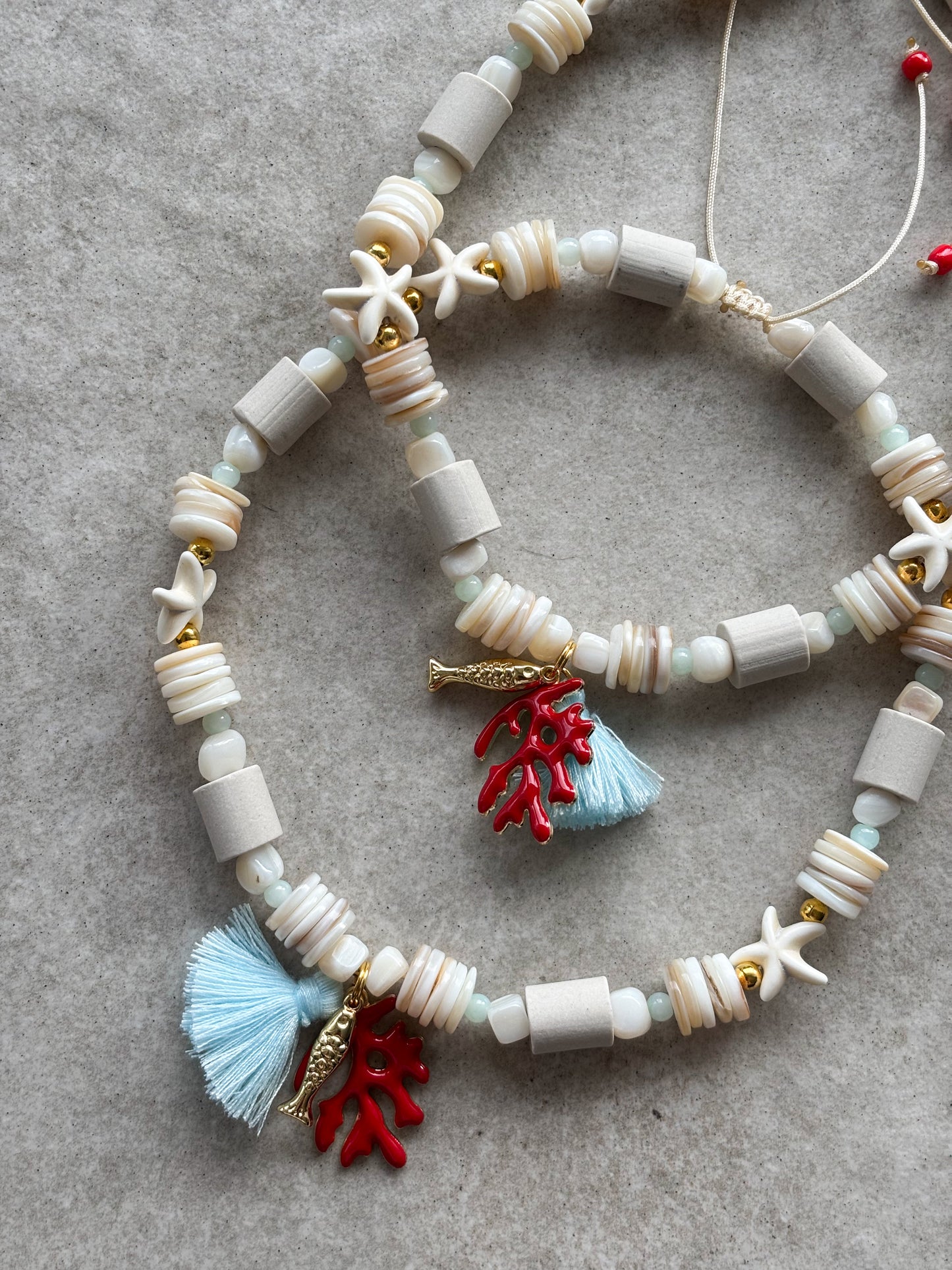 EM Keramik Kette Aloha Coral Maui