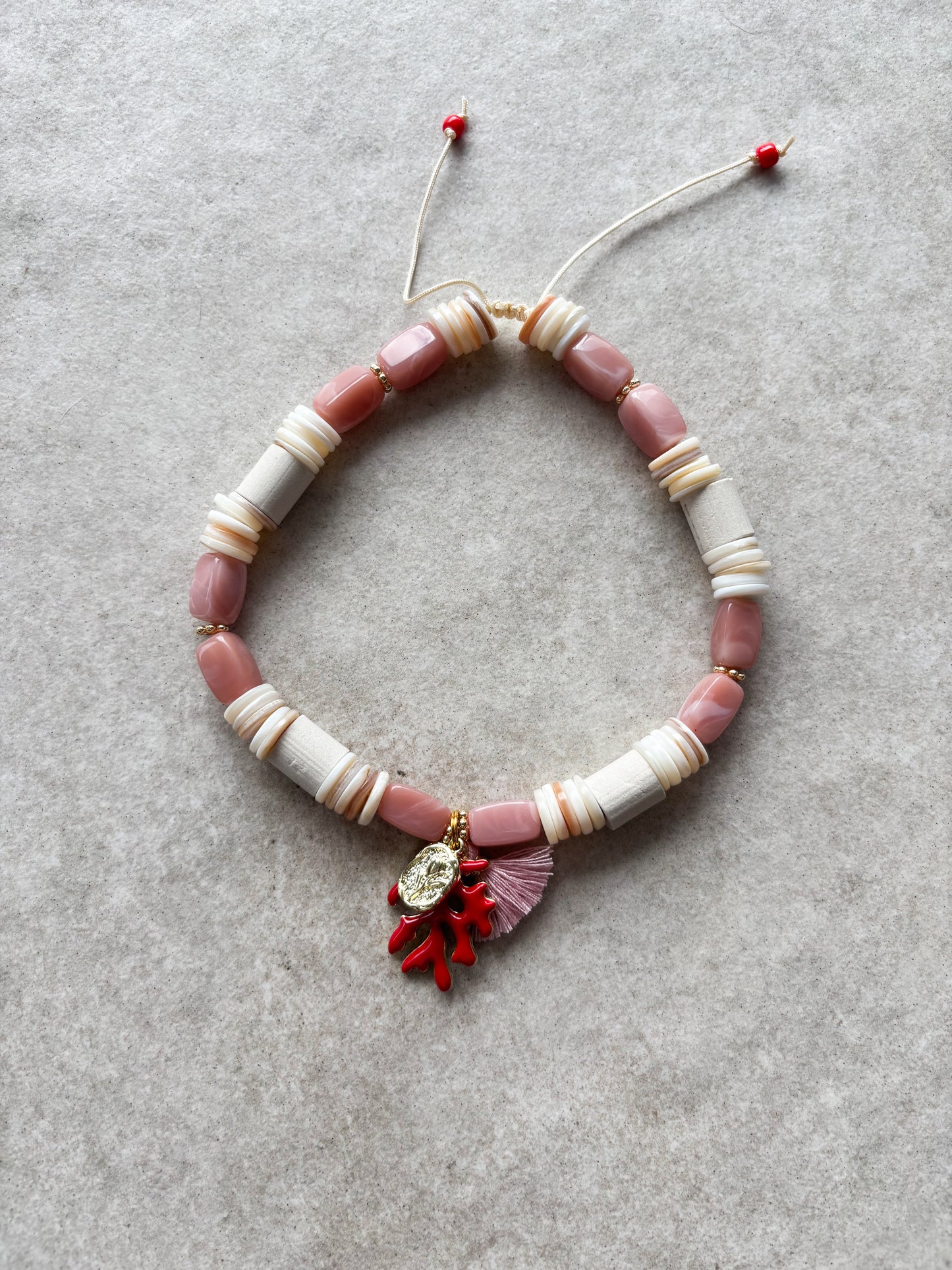 EM Keramik Kette Aloha Coral Bay · Blush