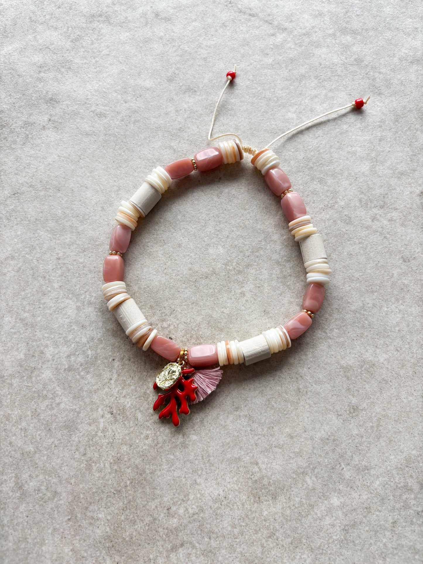 EM Keramik Kette Aloha Coral Bay · Blush