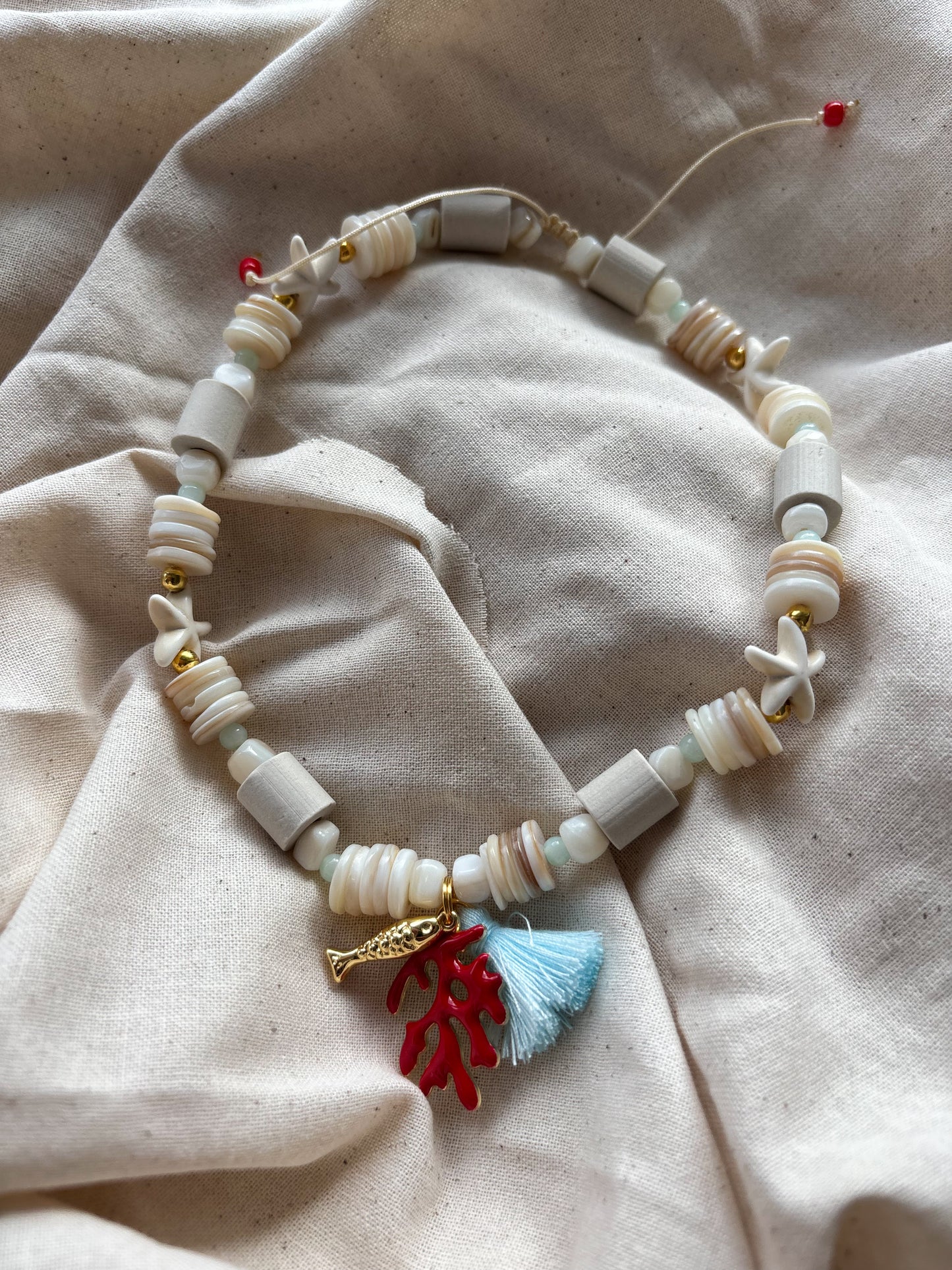 EM Keramik Kette Aloha Coral Maui