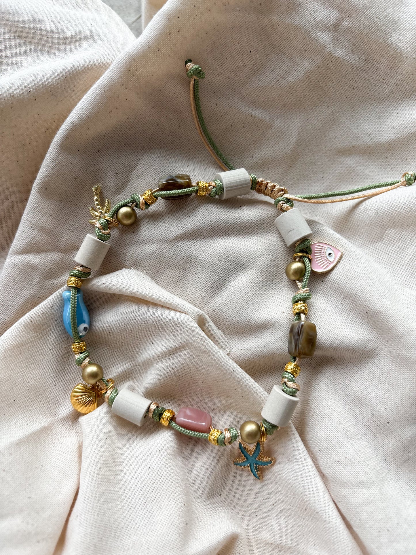 EM Keramik Kette Aloha Island Charm