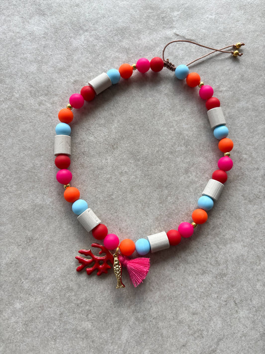 EM Keramik Kette Aloha Coral Ocean