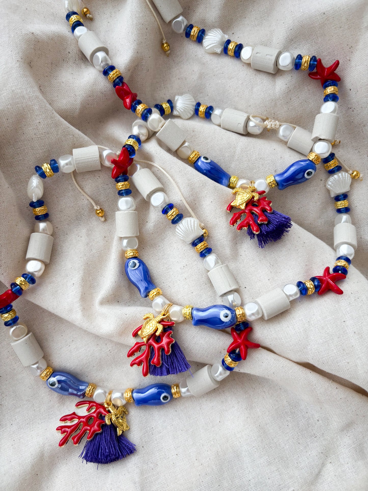 EM Keramik Kette Aloha Coral Pearl