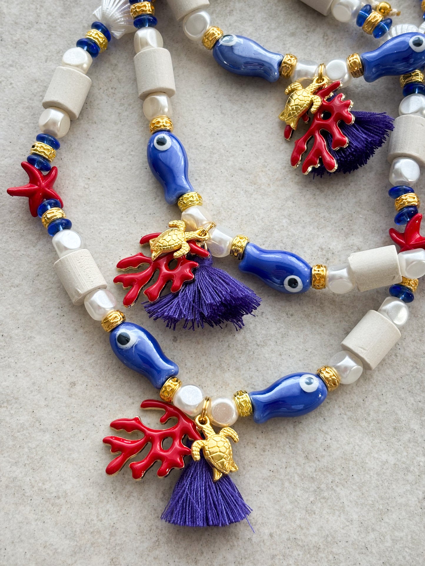 EM Keramik Kette Aloha Coral Pearl