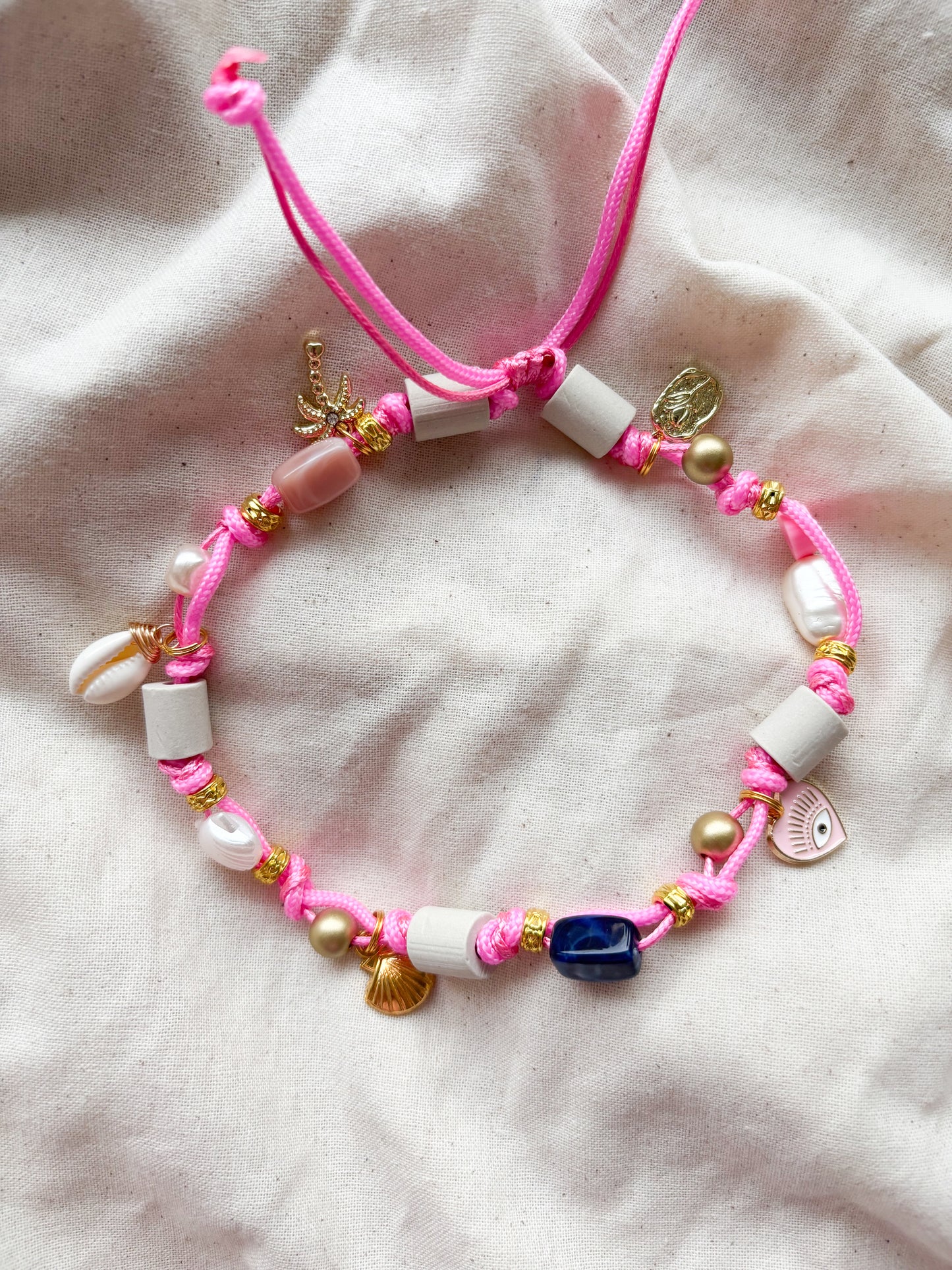 EM Keramik Kette Aloha Pink Charm