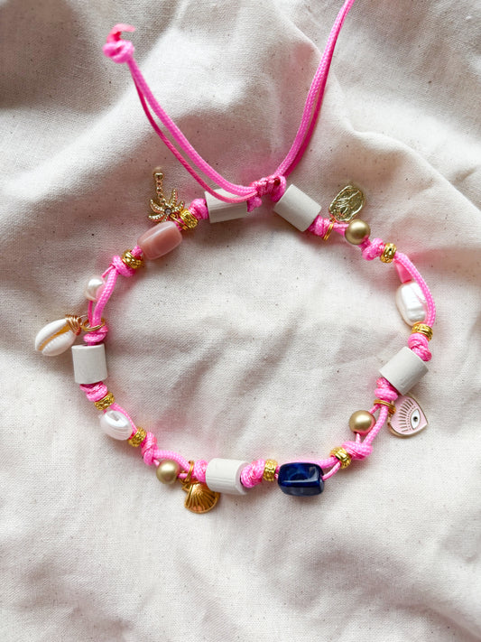 EM Keramik Kette Aloha Pink Charm
