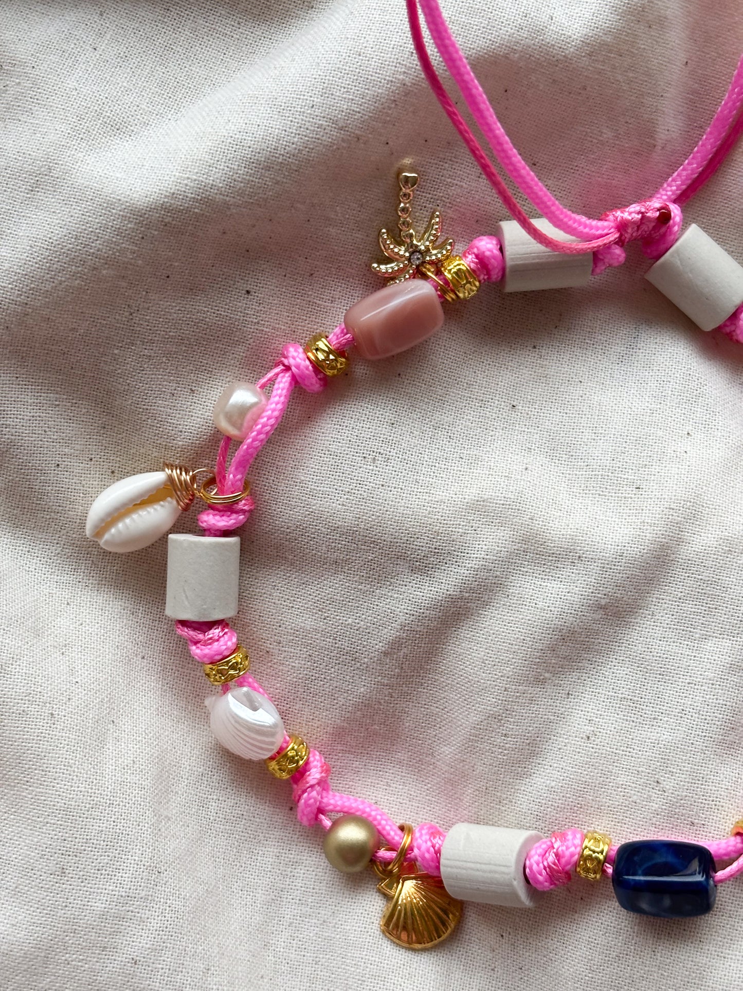 EM Keramik Kette Aloha Pink Charm