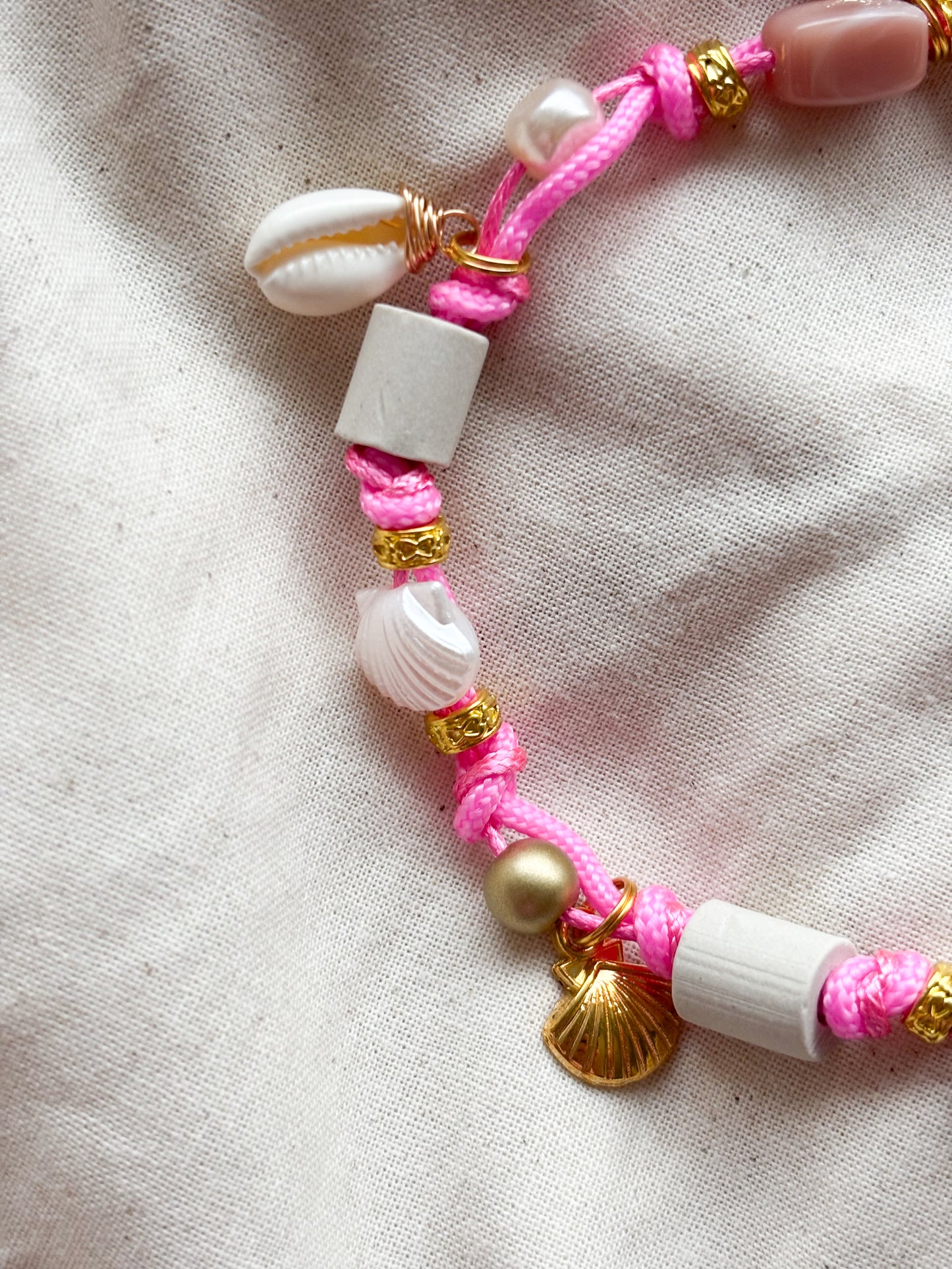 EM Keramik Kette Aloha Pink Charm