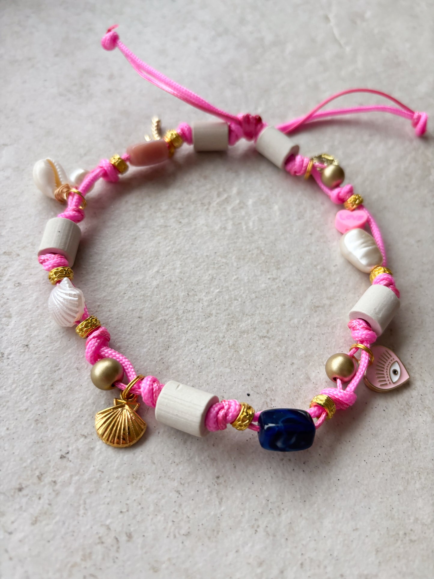EM Keramik Kette Aloha Pink Charm