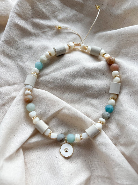 Em Keramik Kette Aloha Paw