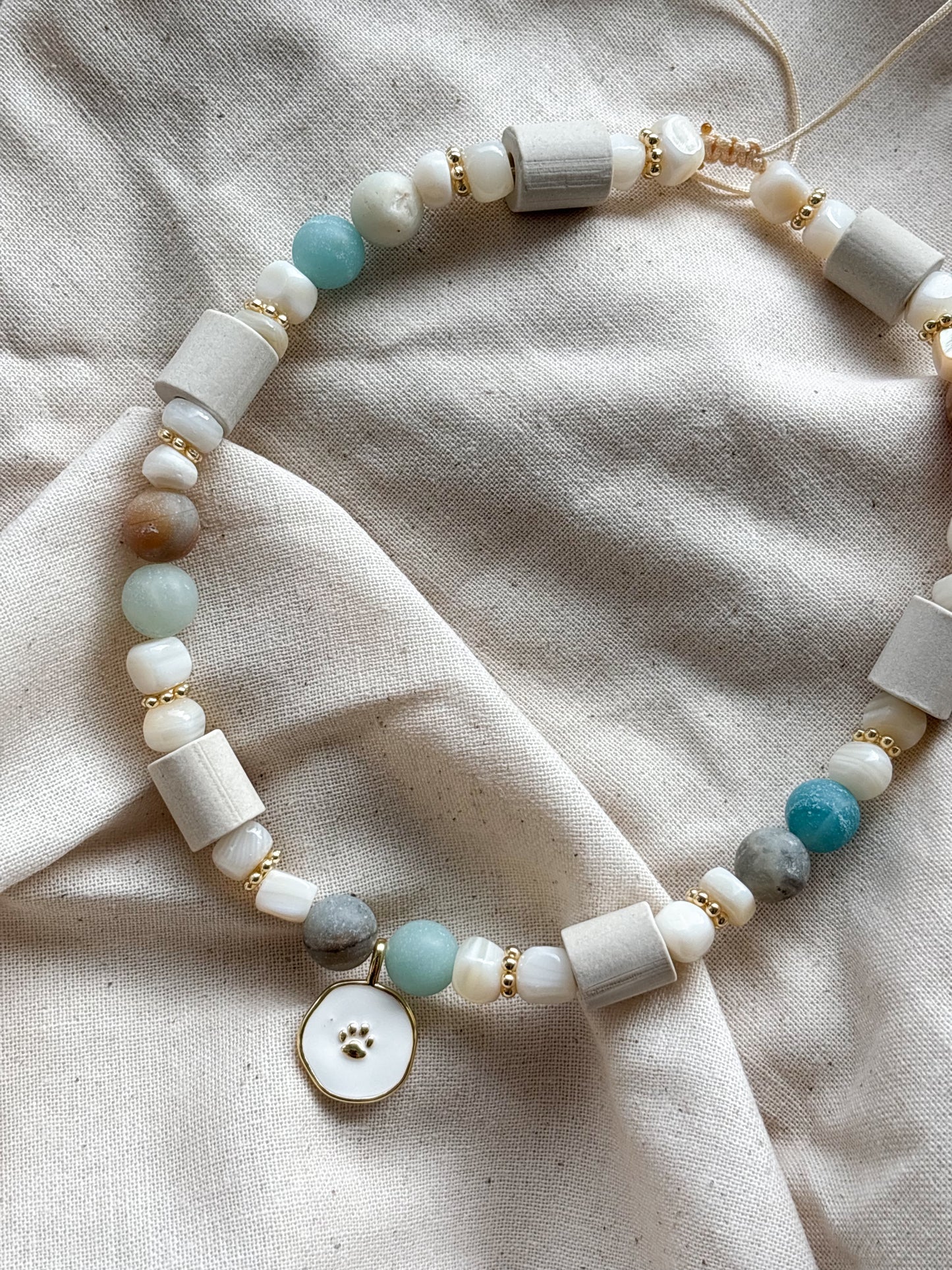 Em Keramik Kette Aloha Paw