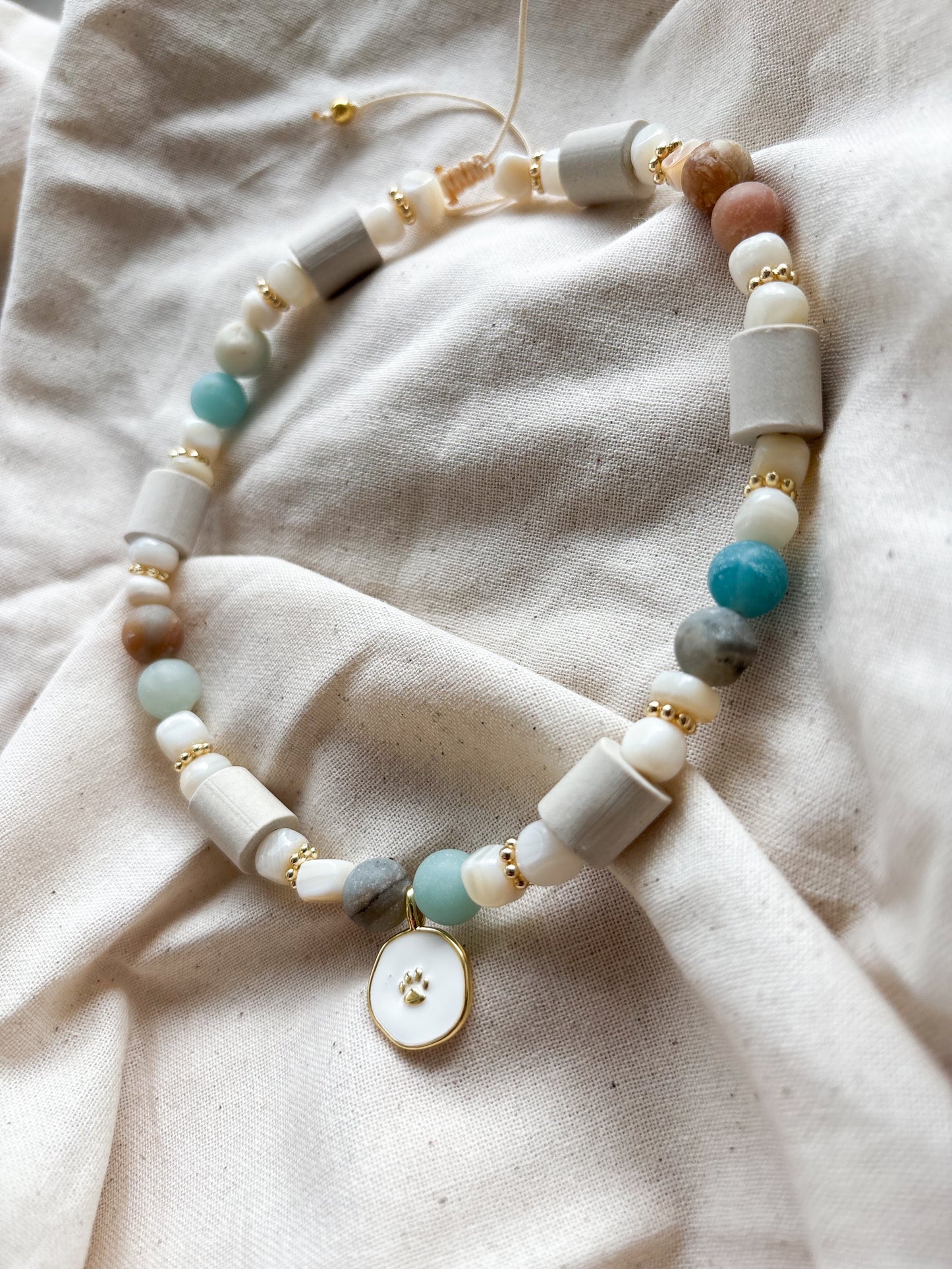 Em Keramik Kette Aloha Paw