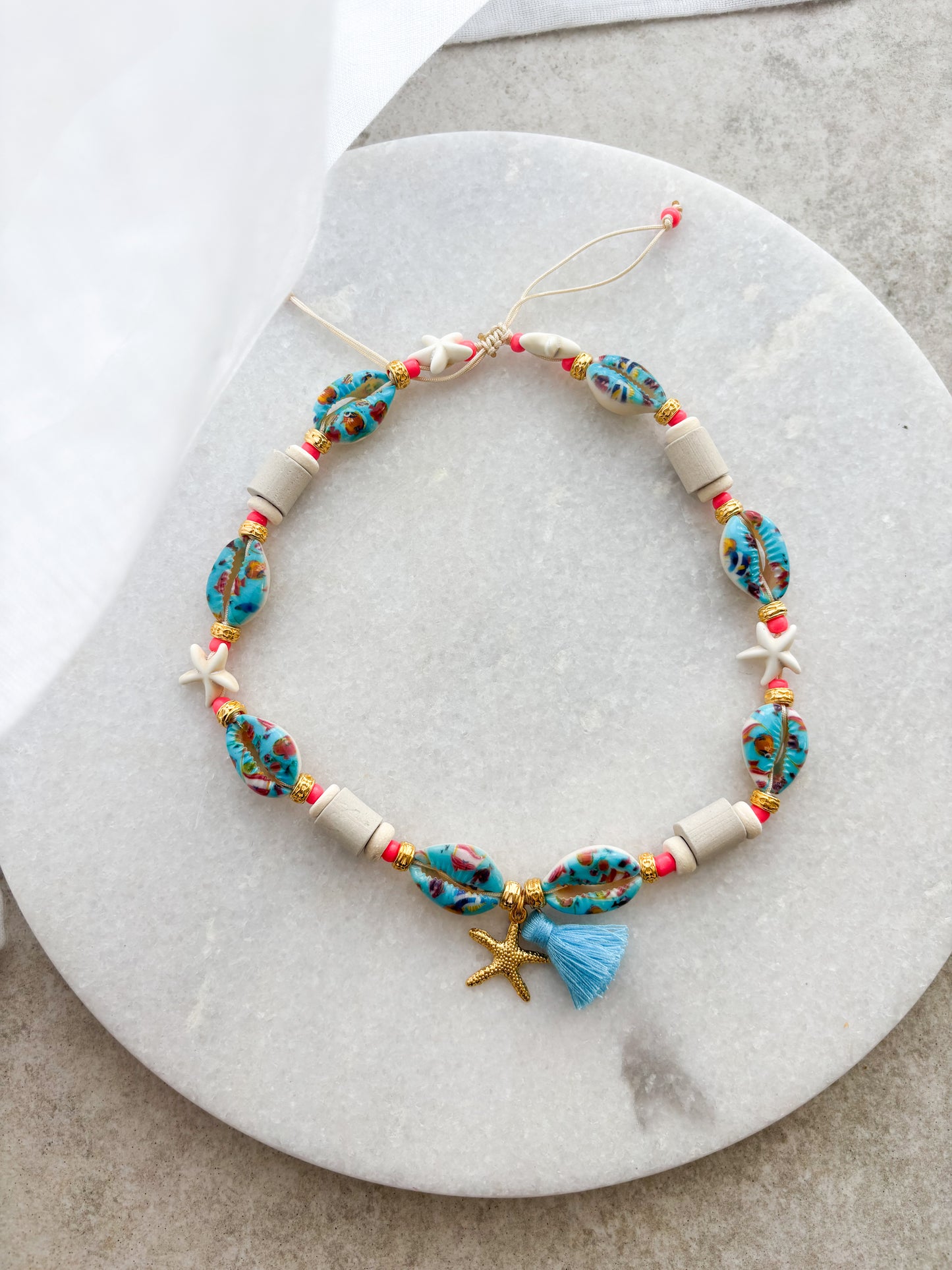 EM Keramik Kette Aloha Ocean Shells