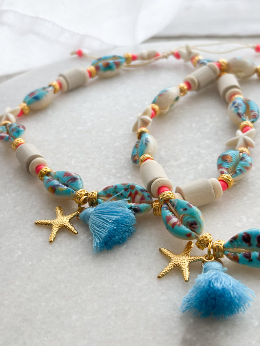 EM Keramik Kette Aloha Ocean Shells