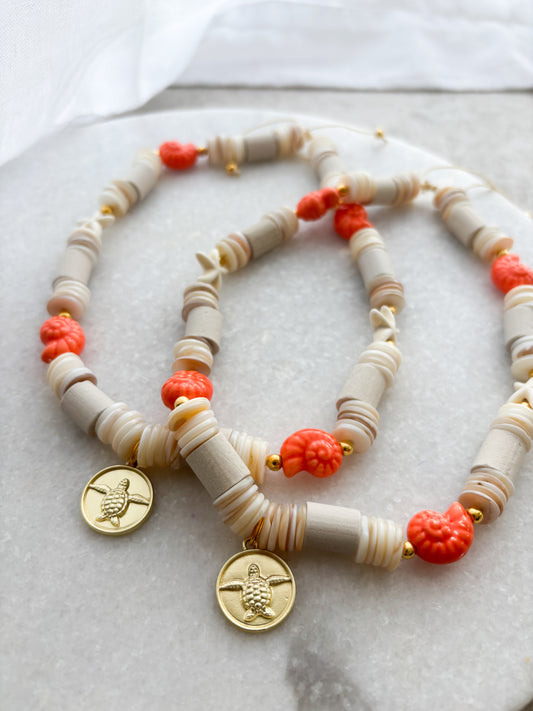 EM Keramik Kette Aloha Moana Coral