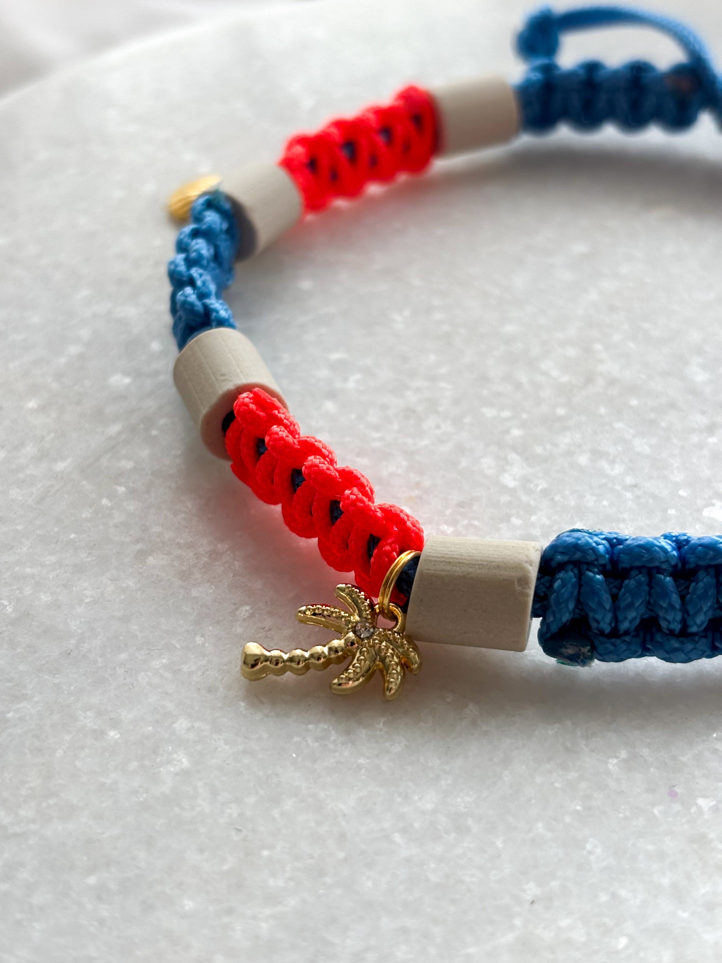 EM Keramik Kette Aloha Neon Blue