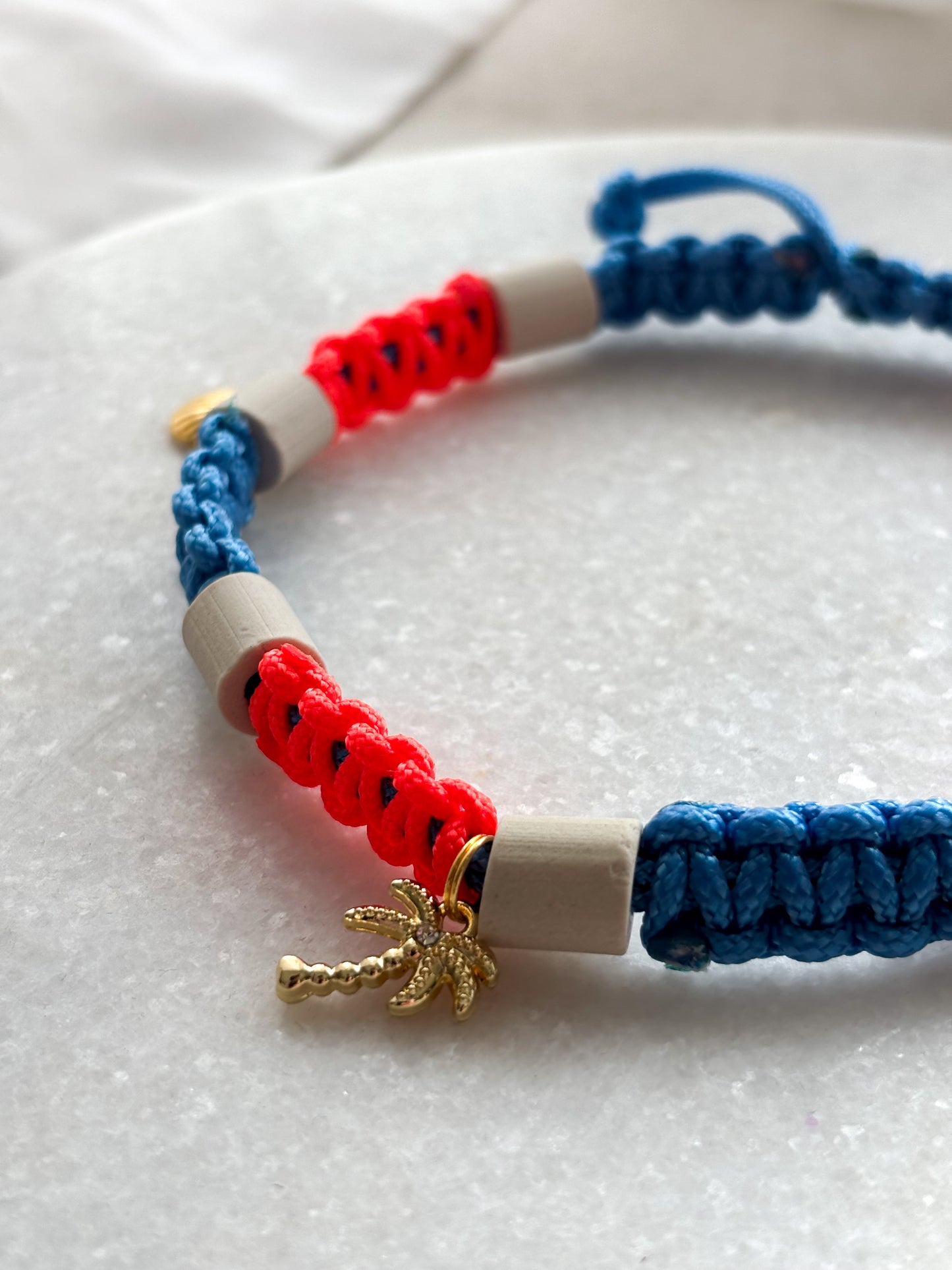 EM Keramik Kette Aloha Neon Blue