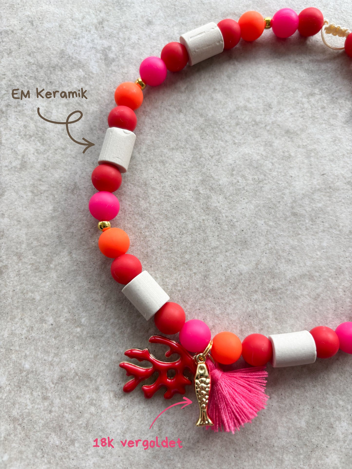 EM Keramik Kette Aloha Coral Bay