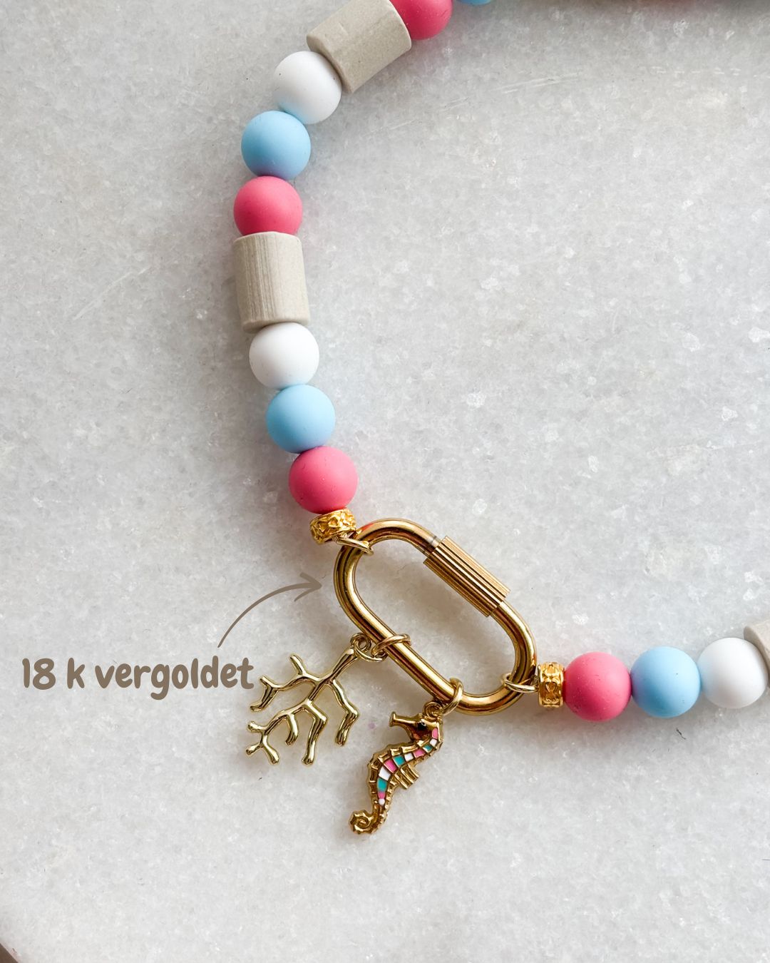 Choose your Charm Rose EM Keramik Kette